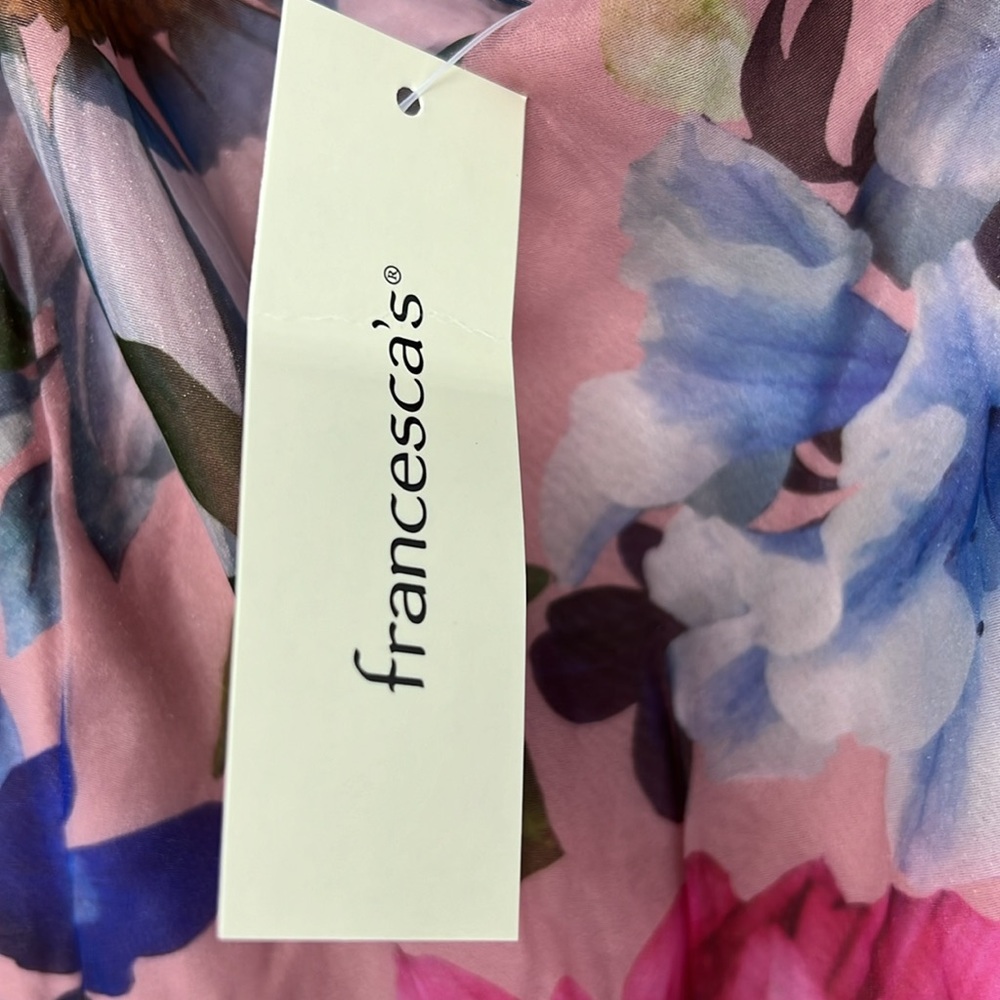 Francesca's Collections Floral Maxi Dress in Pink, Blue, Purple - Picture 7 of 14